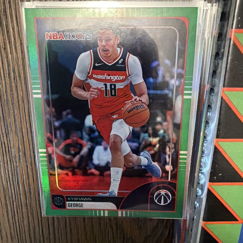 2026 Topps NBA Hoops Kyshawn George Green Foil #56 Wizards